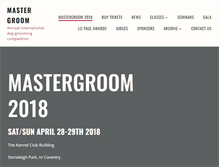 Tablet Screenshot of mastergroom.org